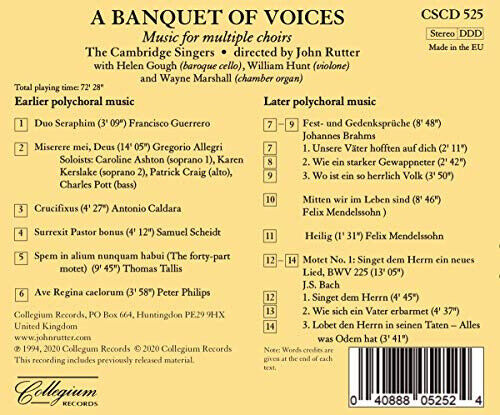 Banquet of Voices by The Cambridge Singers