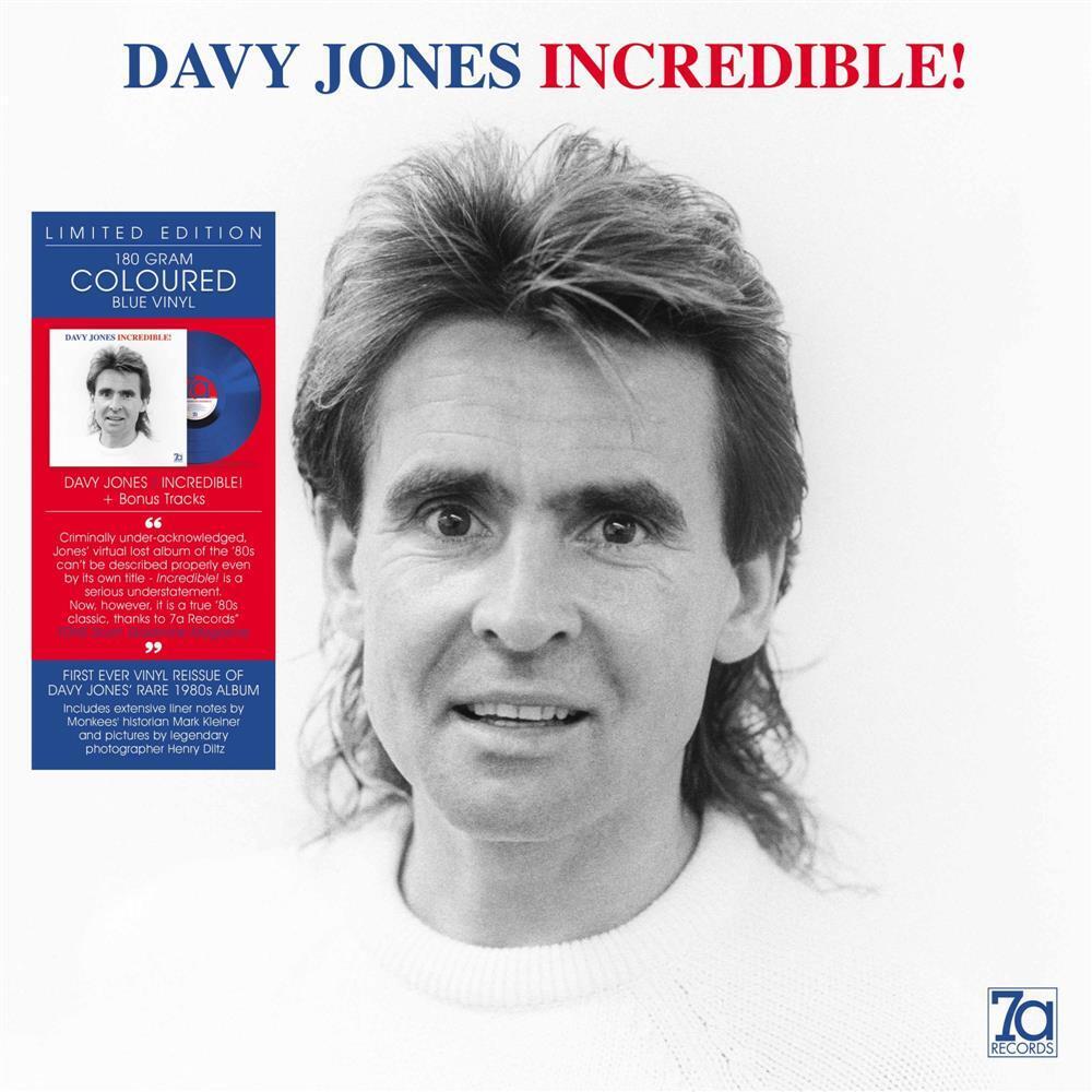 Davy Jones - Incredible (Blue Vinyl) - AA.VV. (Vinile)