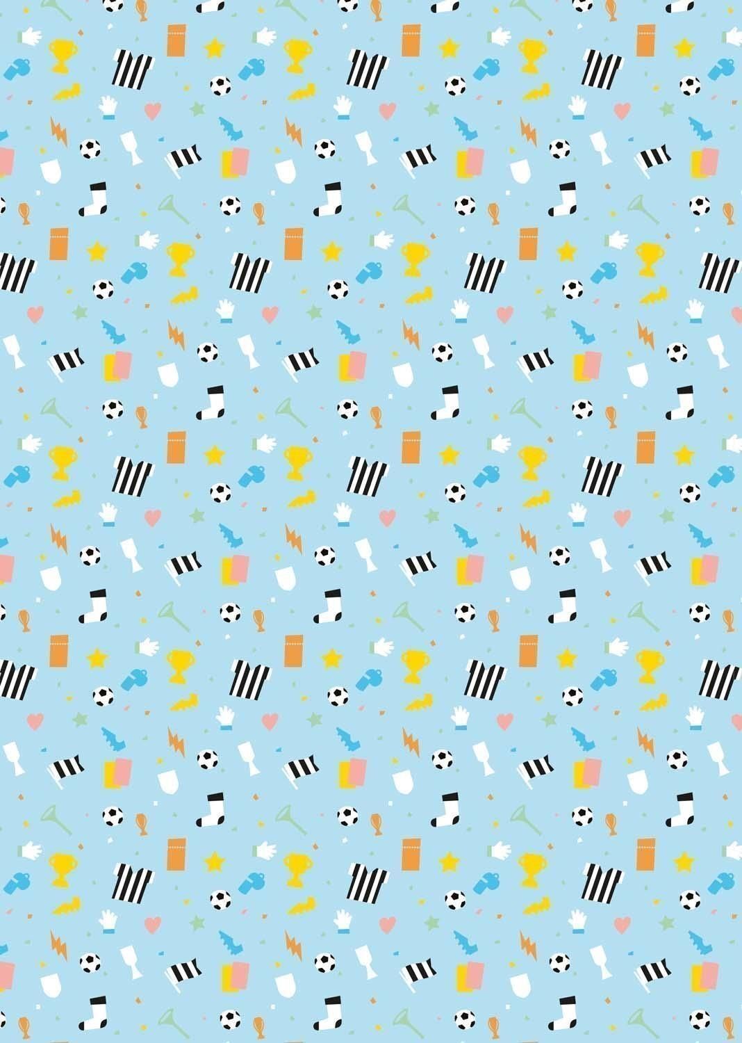 Gadget - Calcio: Imagicom - Wpapjuv101 - Juventus Pattern Juventus Kids Wall Sti