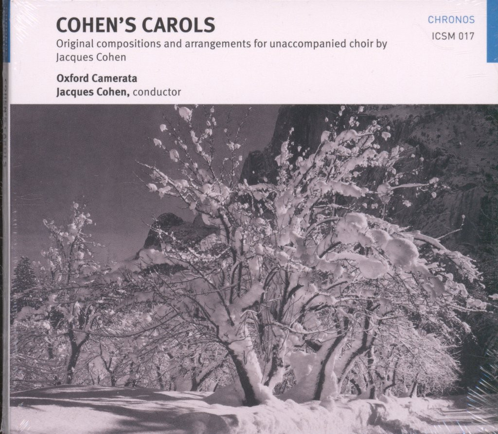 ICSM017 Oxford Camerata, Jaques Cohen Carols CD UK 2020 In Tri-Fold
