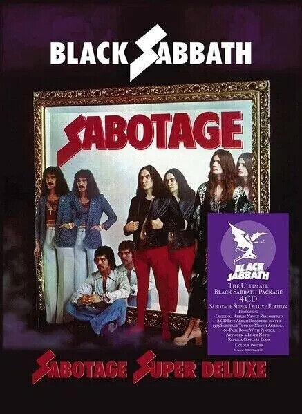 BLACK SABBATH - SABOTAGE - SUPER DELUXE LIMITED EDITION BOX SET 4 CDs SEALED