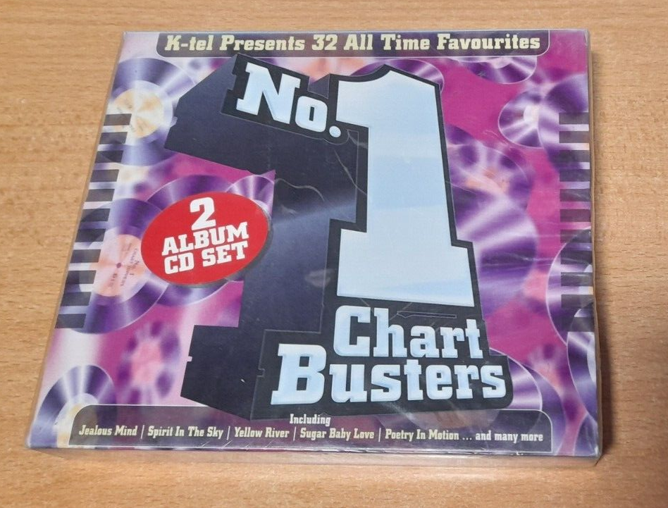 VARIOUS -NO.1 CHART BUSTERS - 2 ALBUM CD SET,SEALED,SIGILLATO