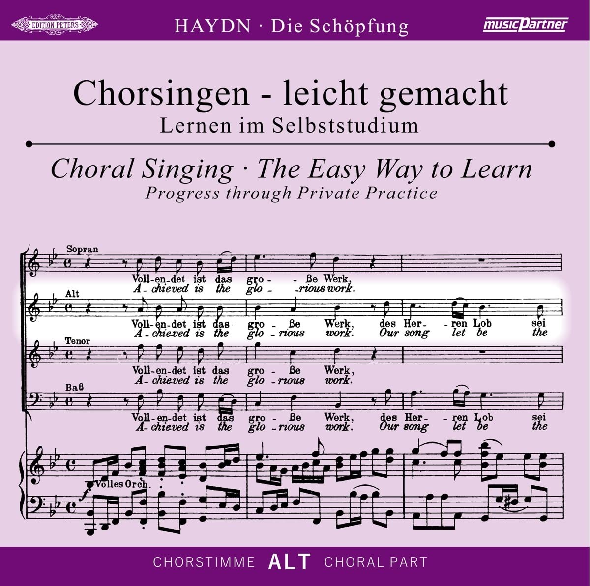 Chorstimme Alt Die Schöpfung Hob.XXI:2, Chorstimme Alt (CD)