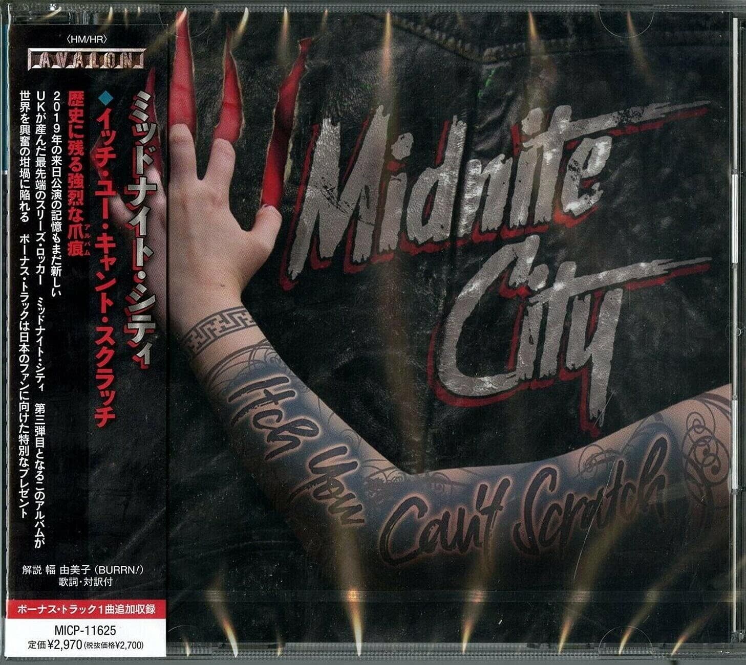 Nuovo CD BONUS TRACK MIDNITE CITY-ITCH YOU CAN'T SCRATCH-JAPAN