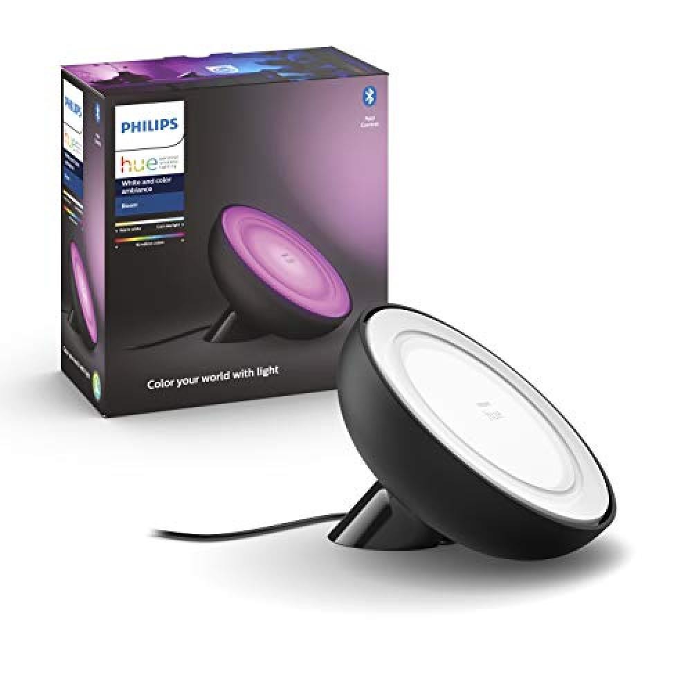 (TG. led integrato) Philips Hue White and Color Bloom Lampada da Tavolo Smart, c