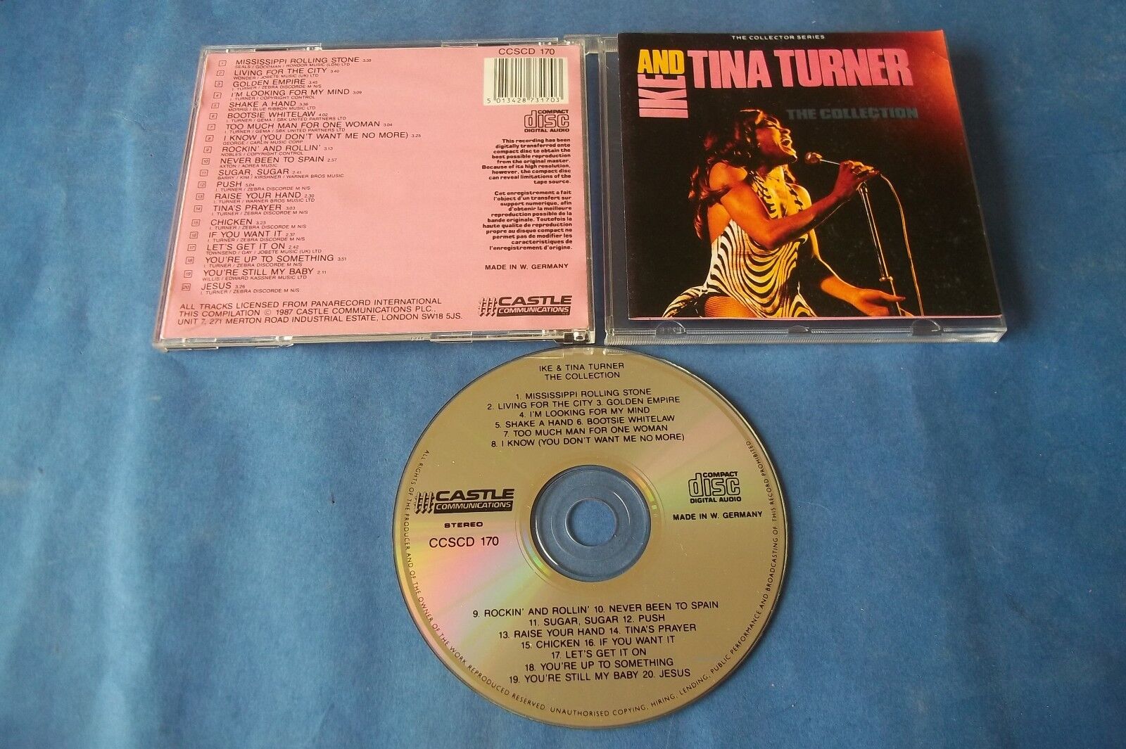 IKE & TINA TURNER " THE COLLECTION " CD 1987 CASTLE COMUNICATIONS NUOVO