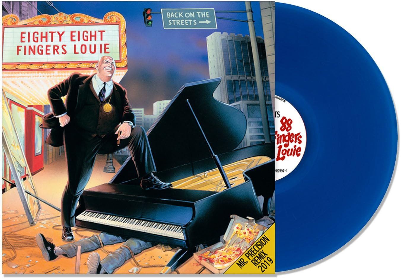 88 Fingers Louie Back on the Streets Remixed and Remastered Blue (Vinyl LP)