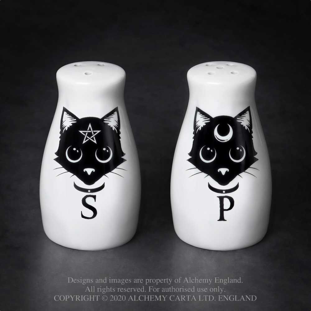 Gadget - Alchemy: Cats: Salt & Pepper Set Alchemy England