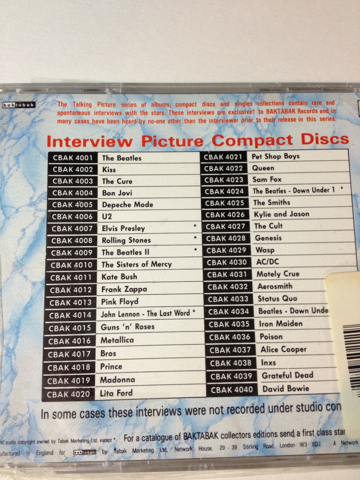 Queen Interview mit Freddie Mercury (CD)
