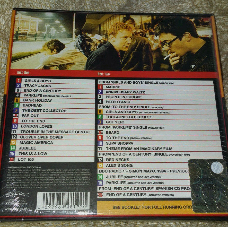 BLUR PARKLIFE ORIGINAL 2 x CD BOX SEALED UK RARO RARE FOODCDX10