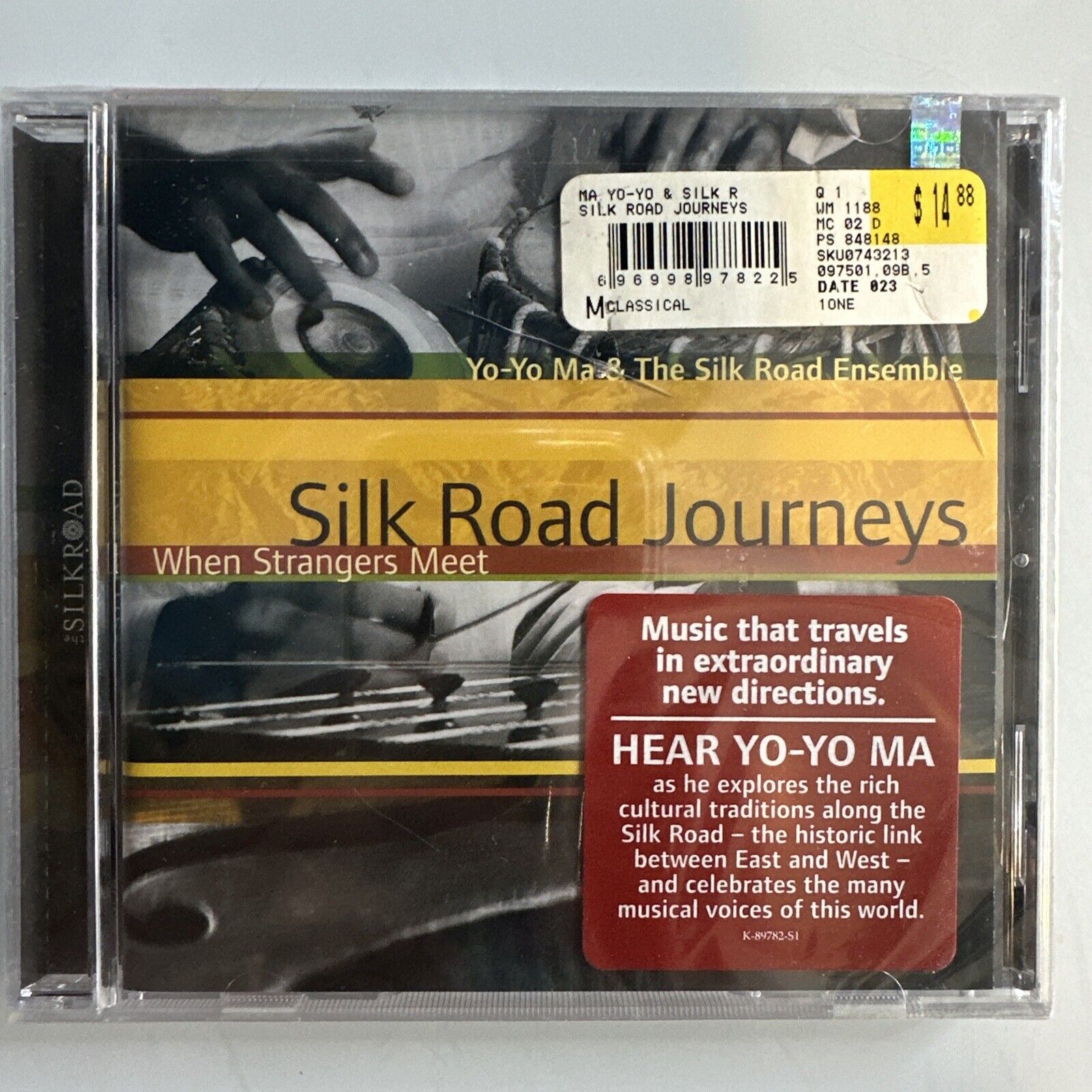 Silk Road Journeys: When Strangers Meet By Yo-Yo Ma (CD, 2002) Nuovo Sigillato