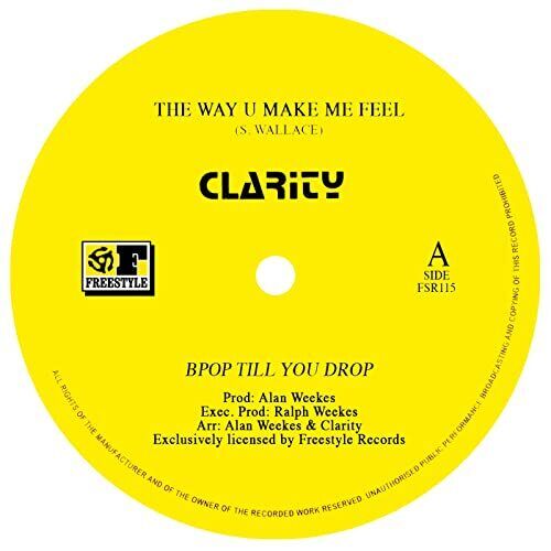 Clarity Way U Make Me Feel 12 Inch Vinyl FSR115 Nuovo