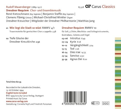 Dresdner Requiem by MAUERSBERGER,RUDOLF