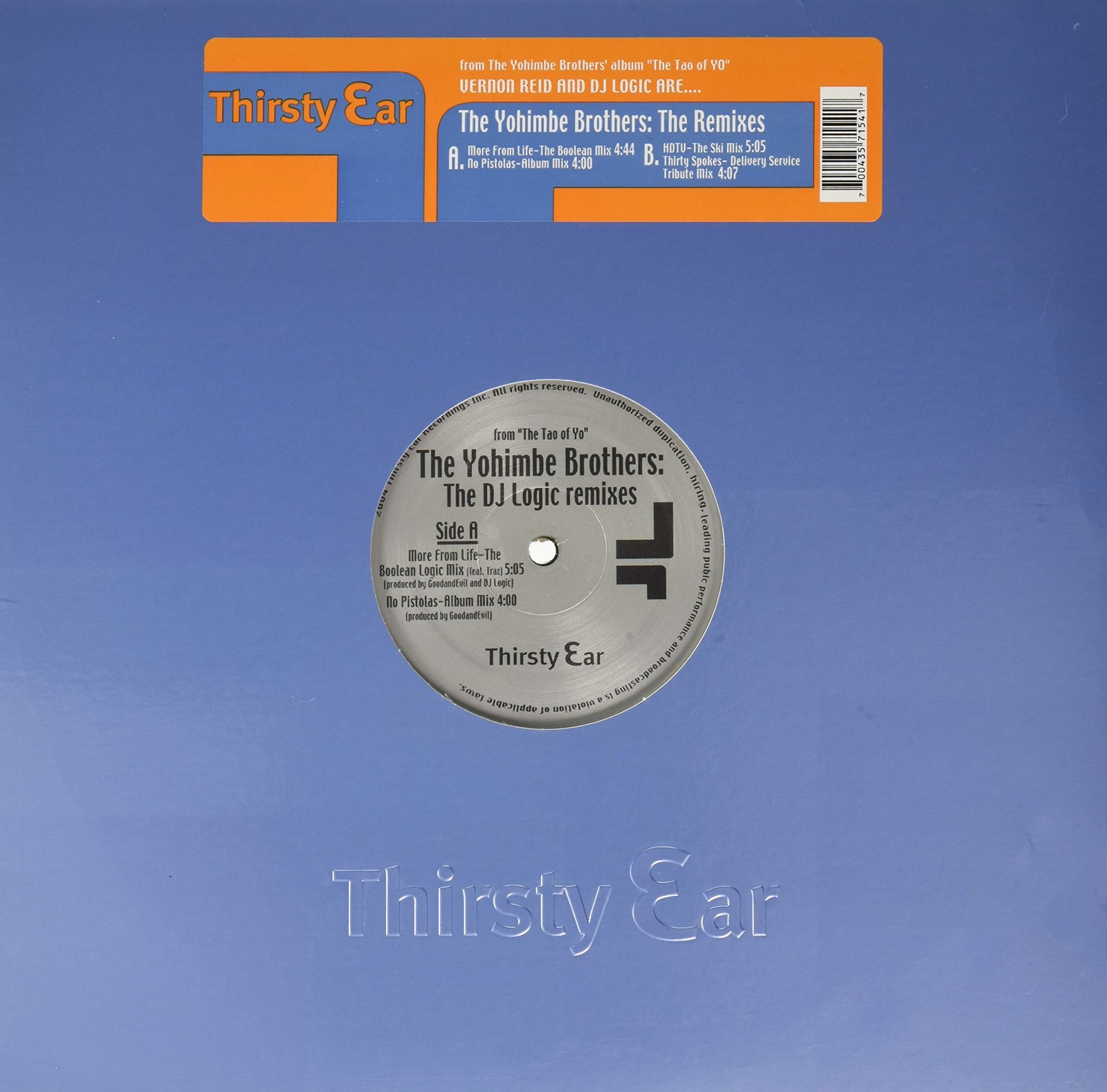 Yohimbe Brothers The DJ Logic Remixes (Vinyl LP)