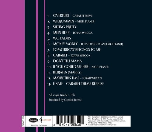 Cabaret (Broadway Recording) by Wilcox/ Toyah / Planer/ Nigel