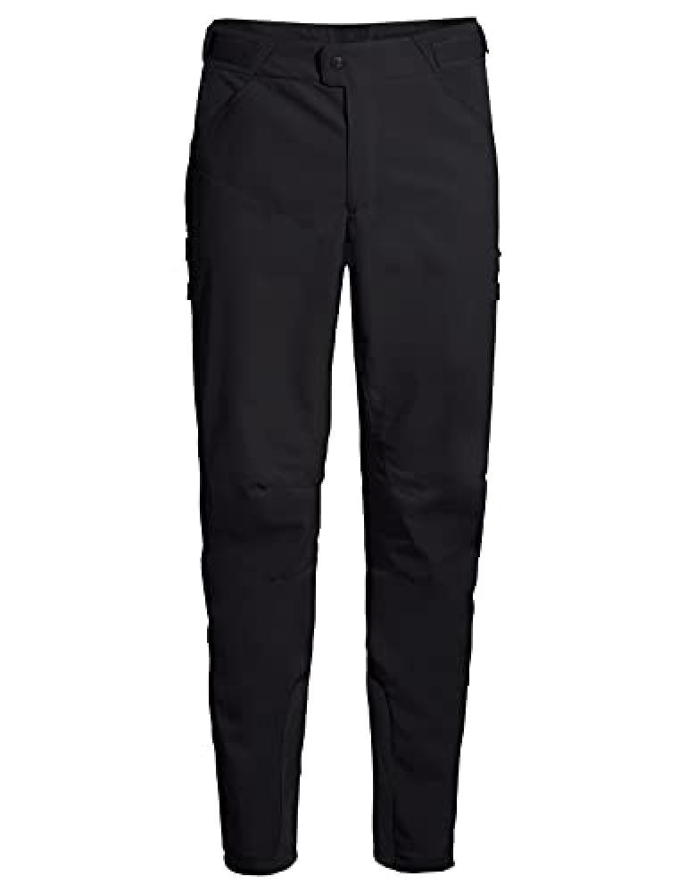 (TG. M) VAUDE Men's Qimsa Softshell Pants II Pantaloni, Nero, M Uomo - NUOVO