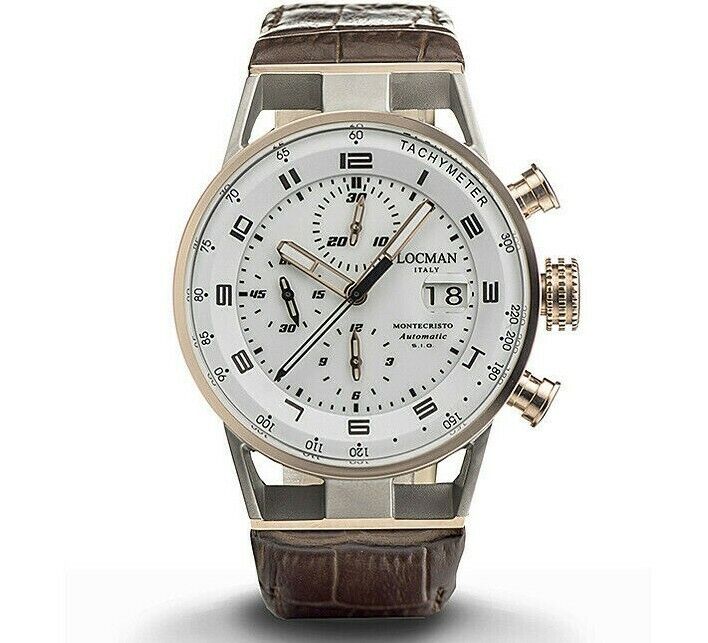 Locman orologio uomo cronografo Montecristo cassa acciaio e titanio ref. 516 WD