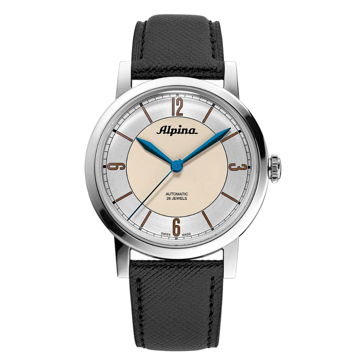 Orologio Alpina Heritage Automatico quadrante Beige 38mm Pelle AL-520SBG3SH6