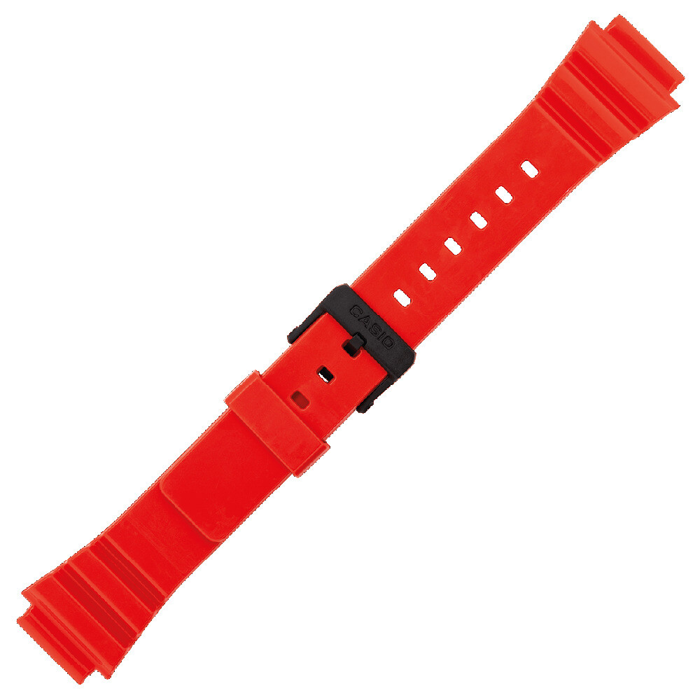 CINTURINO CASIO MRW-200HC-4B RICAMBIO ORIGINALE IN RESINA ROSSO ORIGINAL PARTS