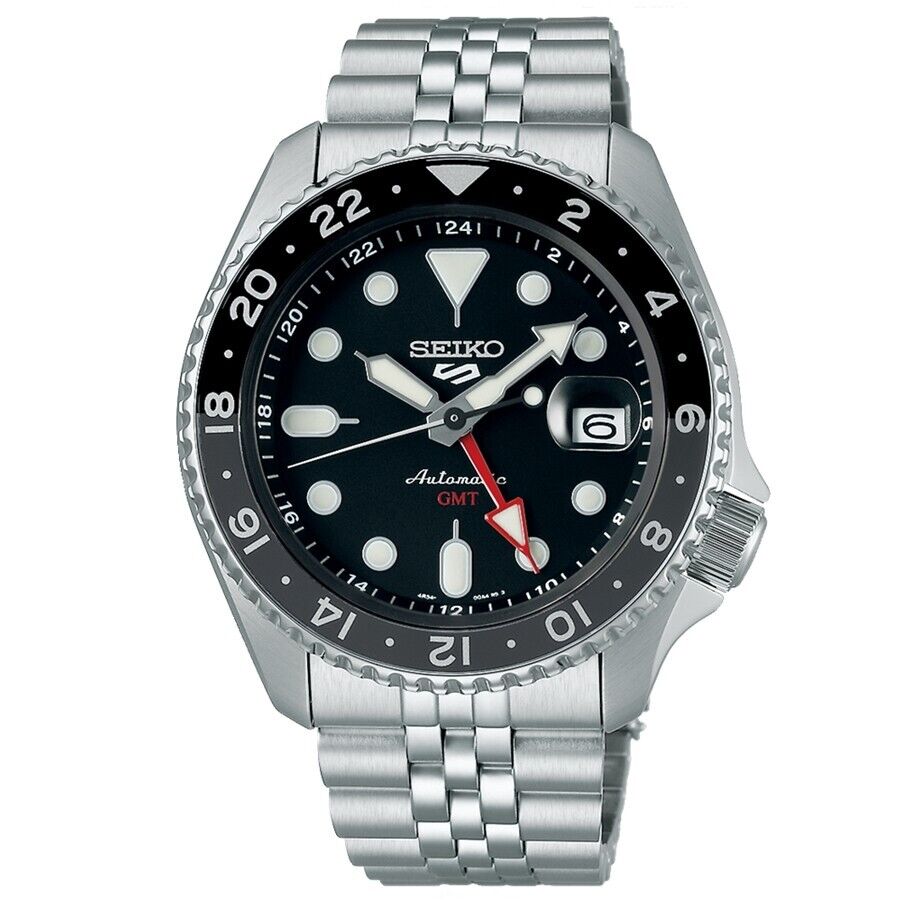 SEIKO 5 Sport GMT SSK001 Orologio Automatico Uomo Bracciale Acciaio Jubilee 200m