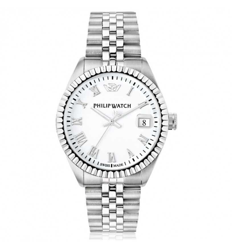 Philip Watch Caribe Orologio Uomo Solo Tempo Bianco R8253597075 NUOVO!!!!!