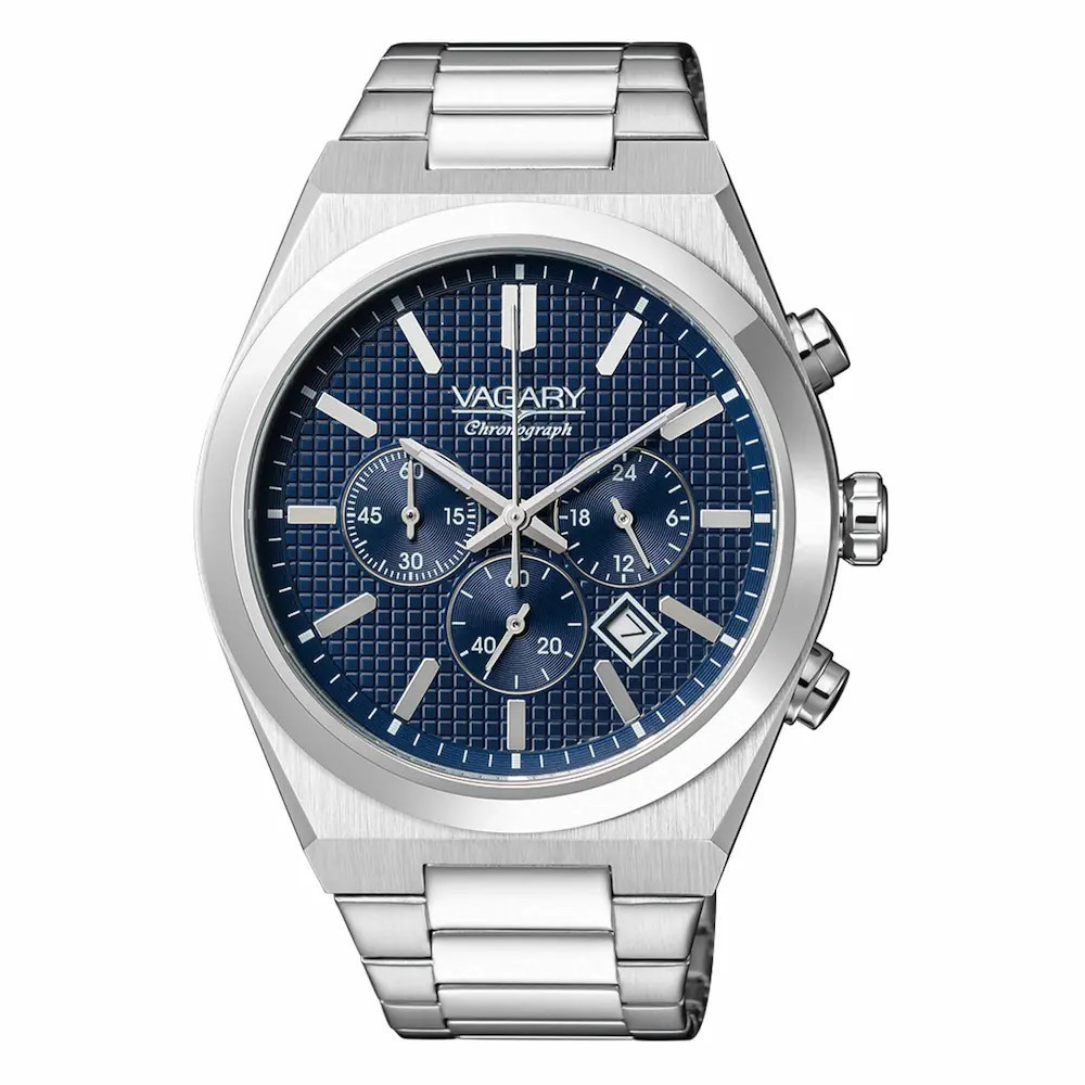 Orologio al Quarzo Vagary Timeless Crono IV4-918-71 Quadrante Blue 41 mm