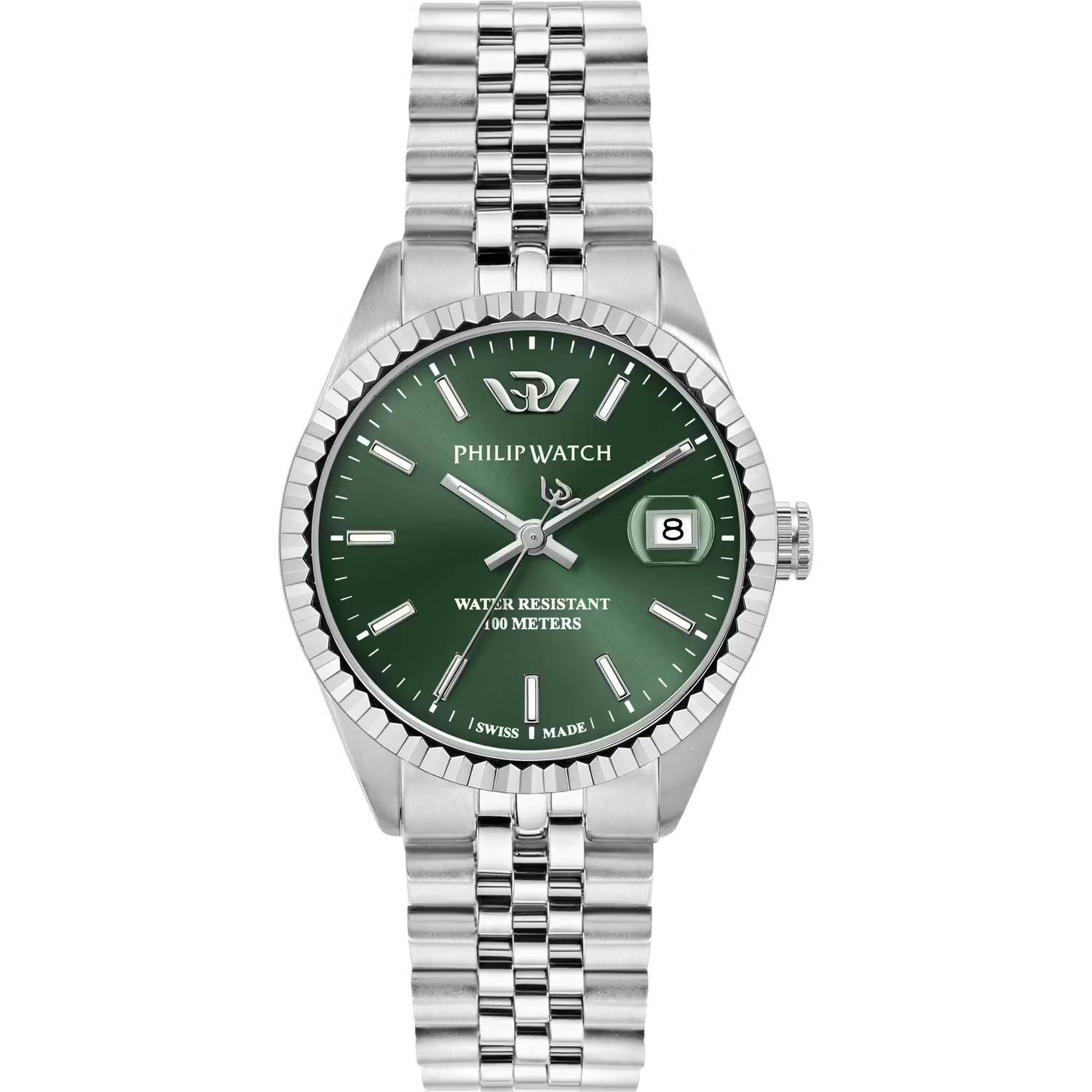 Orologio Philip Watch Caribe Verde 35mm r8253597673 Donna Acciaio Jubilee