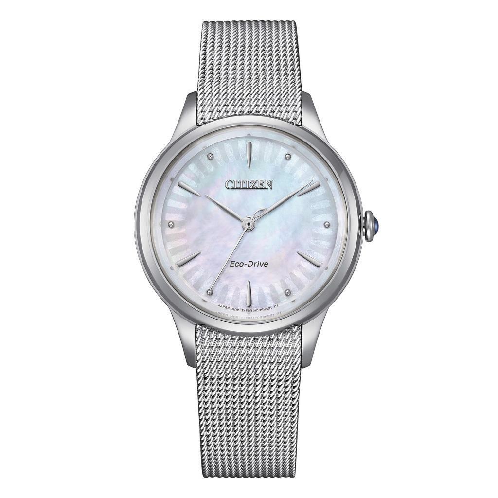 Orologio Citizen Eco drive Donna Lady Gerbera Acciaio EM1150-86D