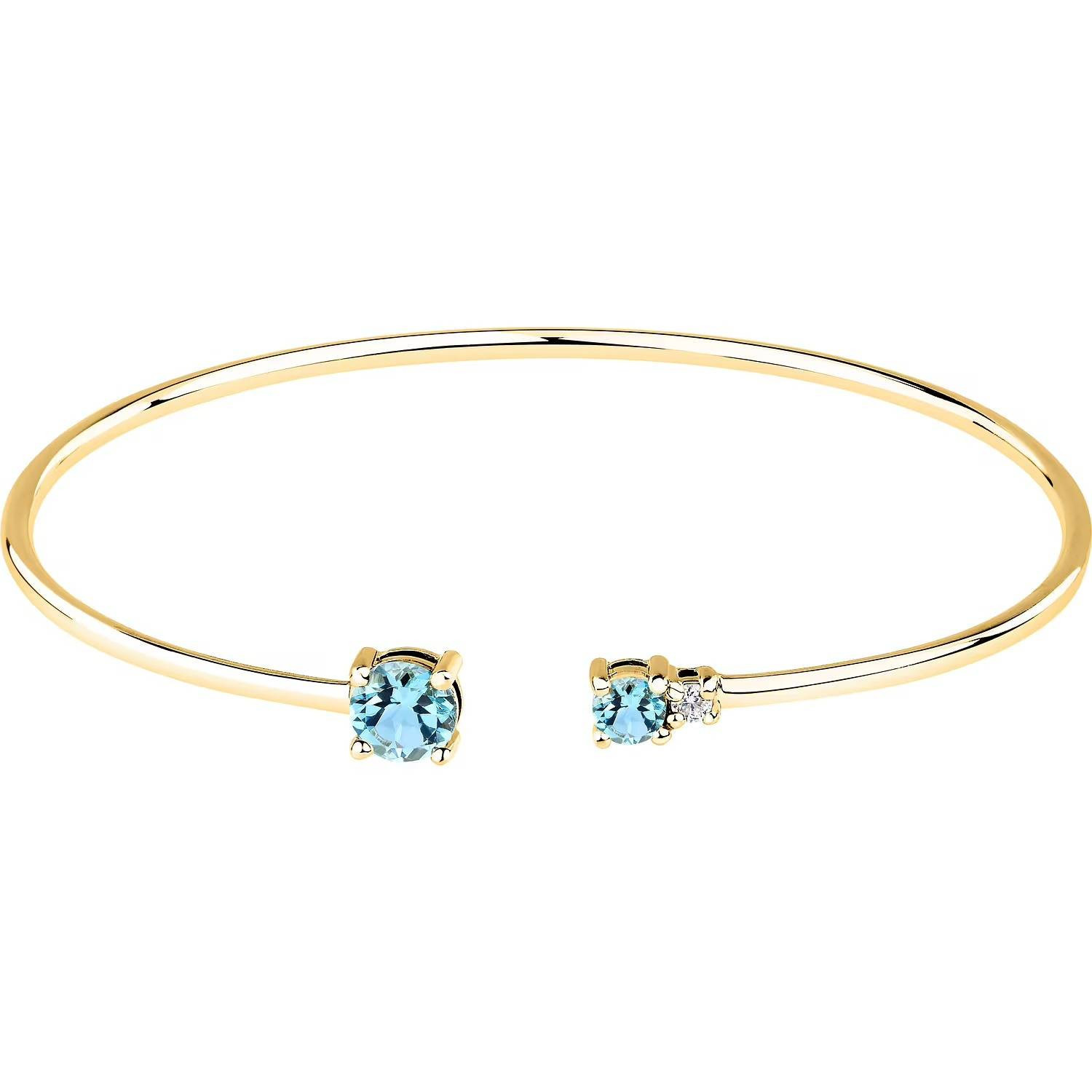 Bracciale Rigido Morellato Tesori SAIW306 Bracelet Argento Dorato Zirconi Donna