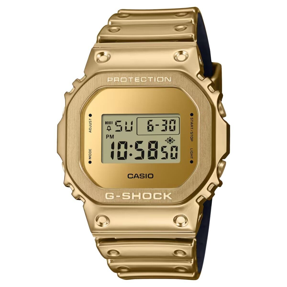 Orologio da uomo Casio G-shock in resina flex dorata GM-5600YMG-9ER digitale
