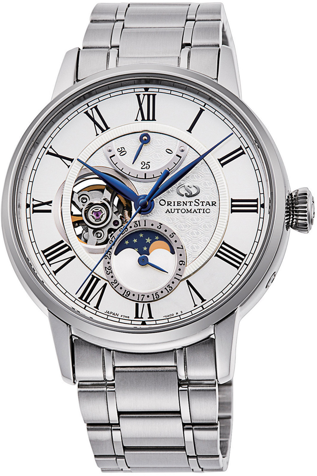 Orient Star Moon Phase RE-AY0102S00B Orologio Uomo Meccanico