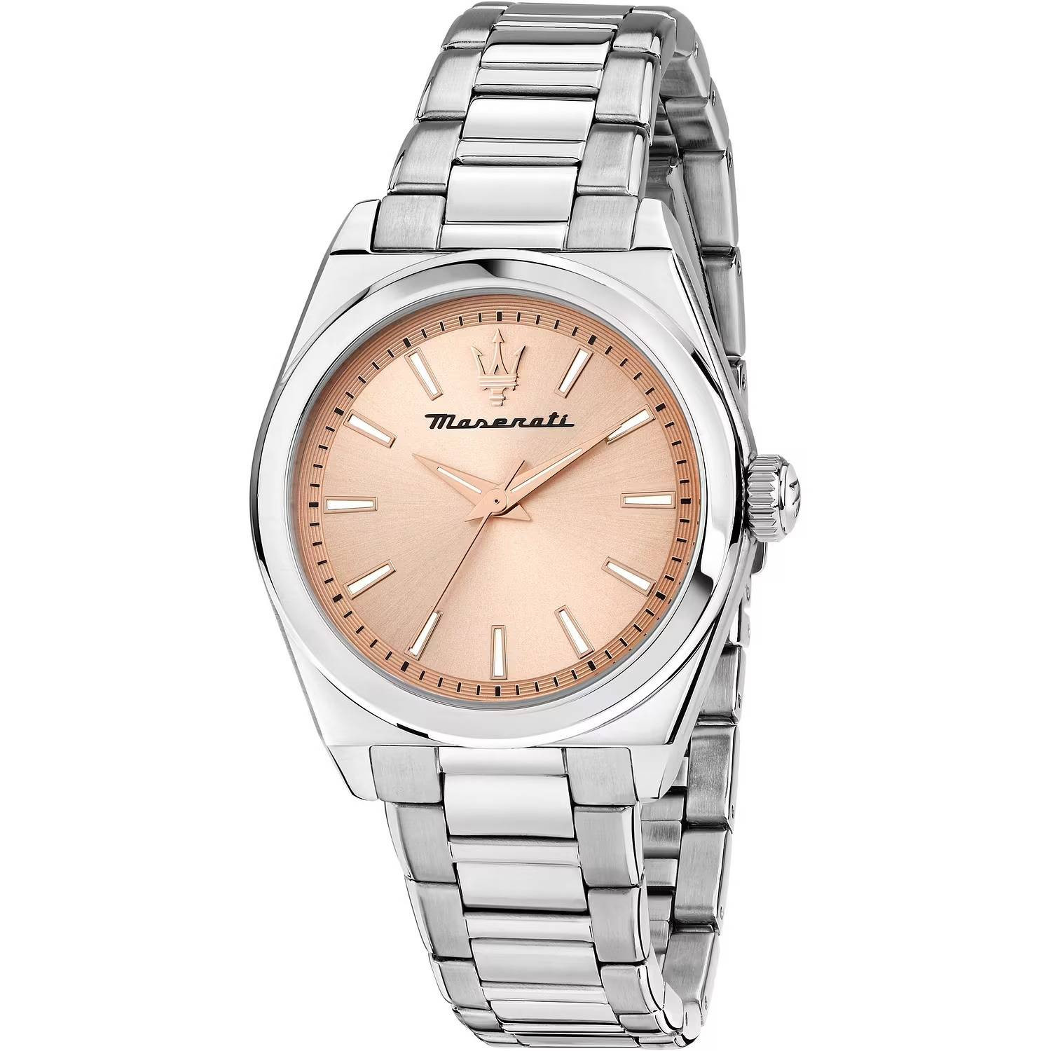 Orologio Maserati Velocità Rosa r8853152505 Watch Acciaio Donna 35mm Nuovo