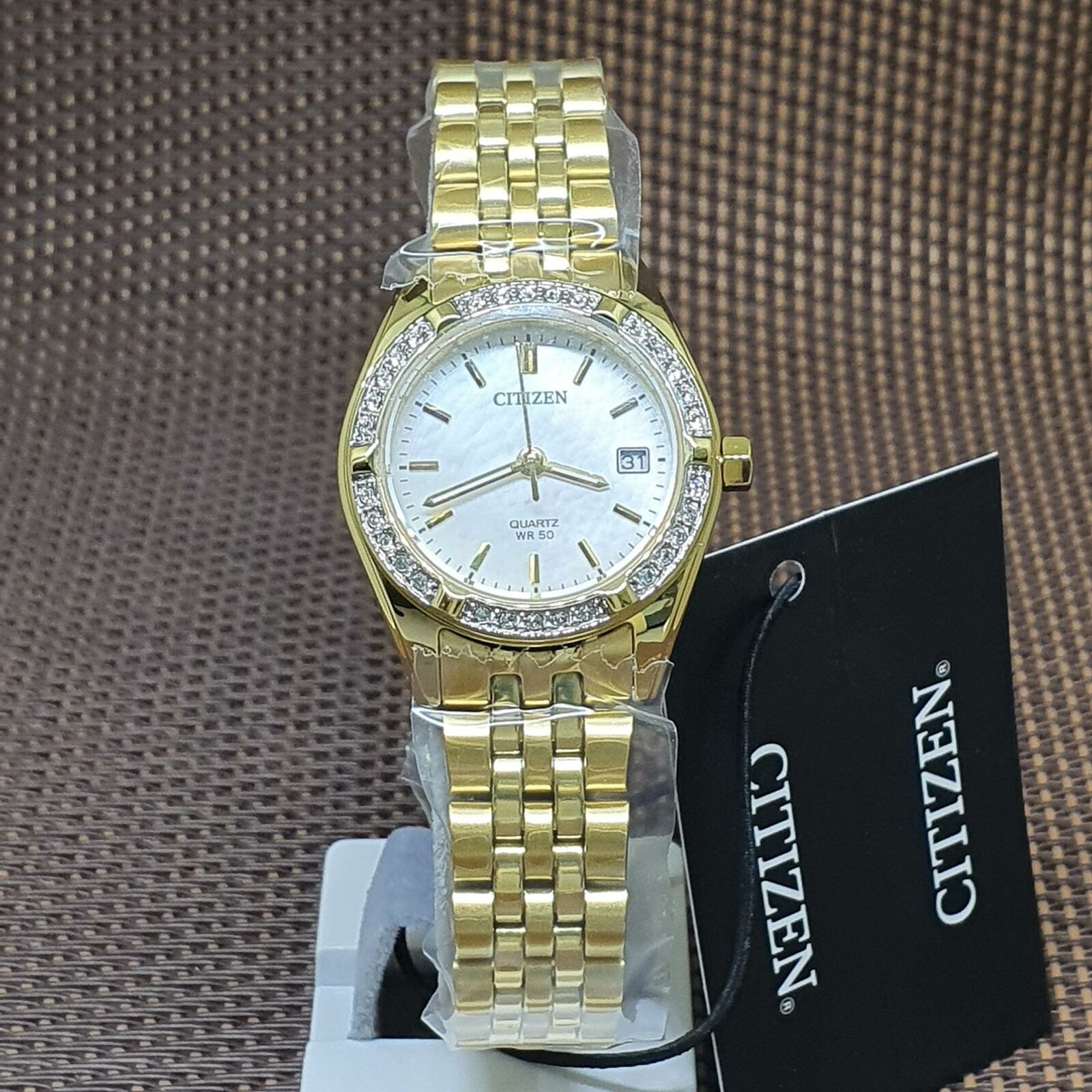 Orologio Citizen EU6062-50D Donna Acciaio Inox Oro Quarzo Analogico Classico ...