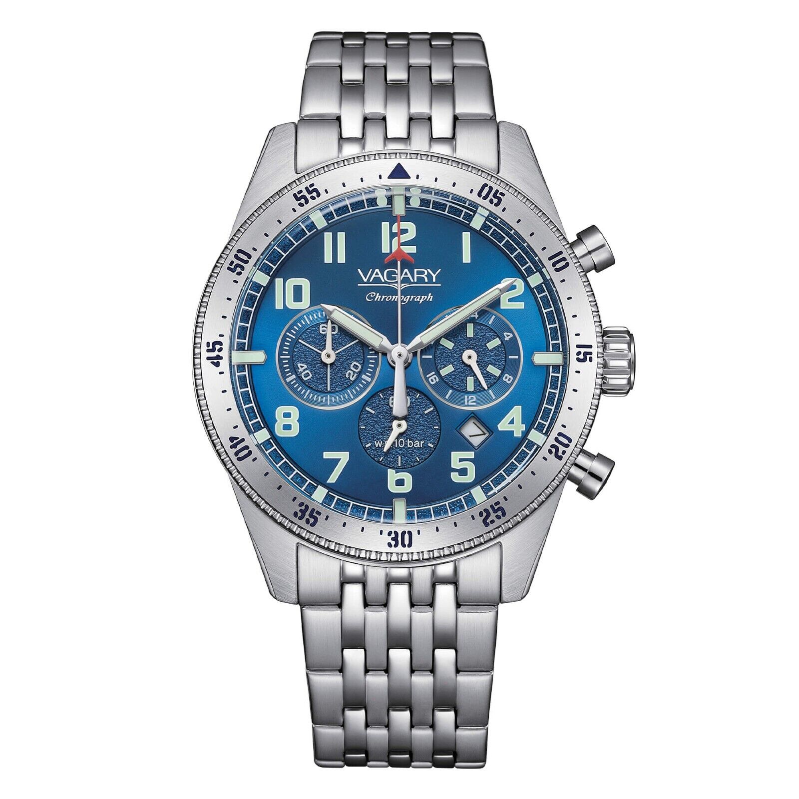 VAGARY by CITIZEN OROLOGIO CRONOGRAFO IN ACCIAIO UOMO FlyBoy Crono IV2-117-73