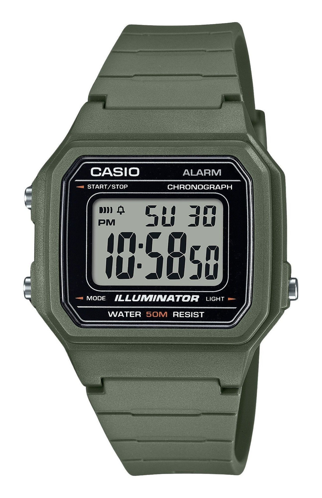 Orologio da uomo Casio Youth Digital Resin Strap Quartz W-217H-3AV
