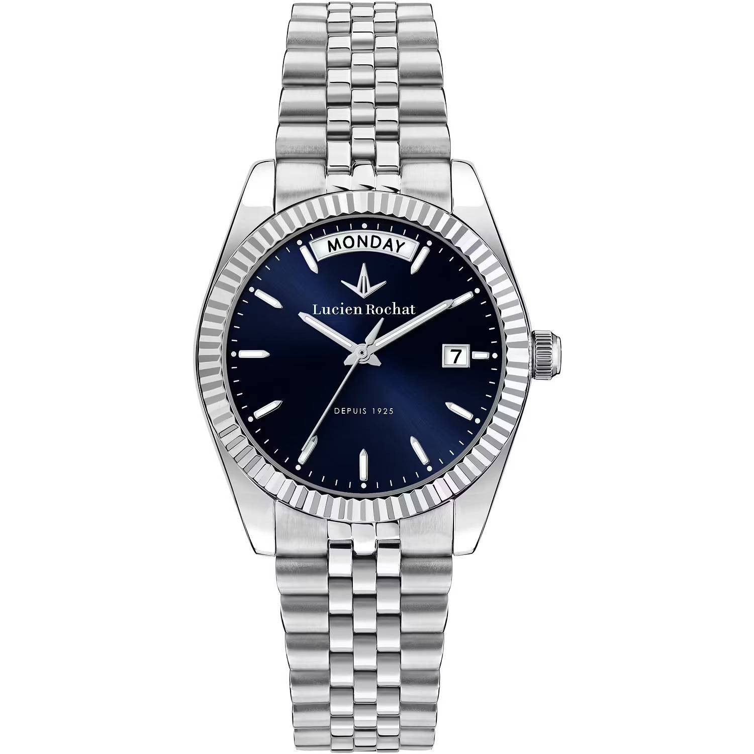 Orologio Lucien Rochat Bienne Blu Day Date R0453124509 Watch Acciaio Donna 35mm