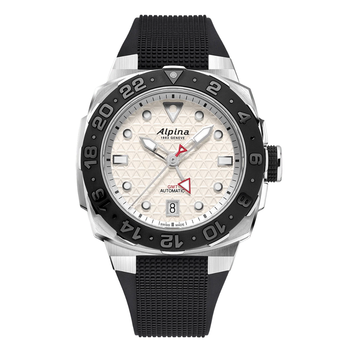 Orologio Alpina Seastrong Diver Extreme GMT Automatic 300 metri Silver AL-560...
