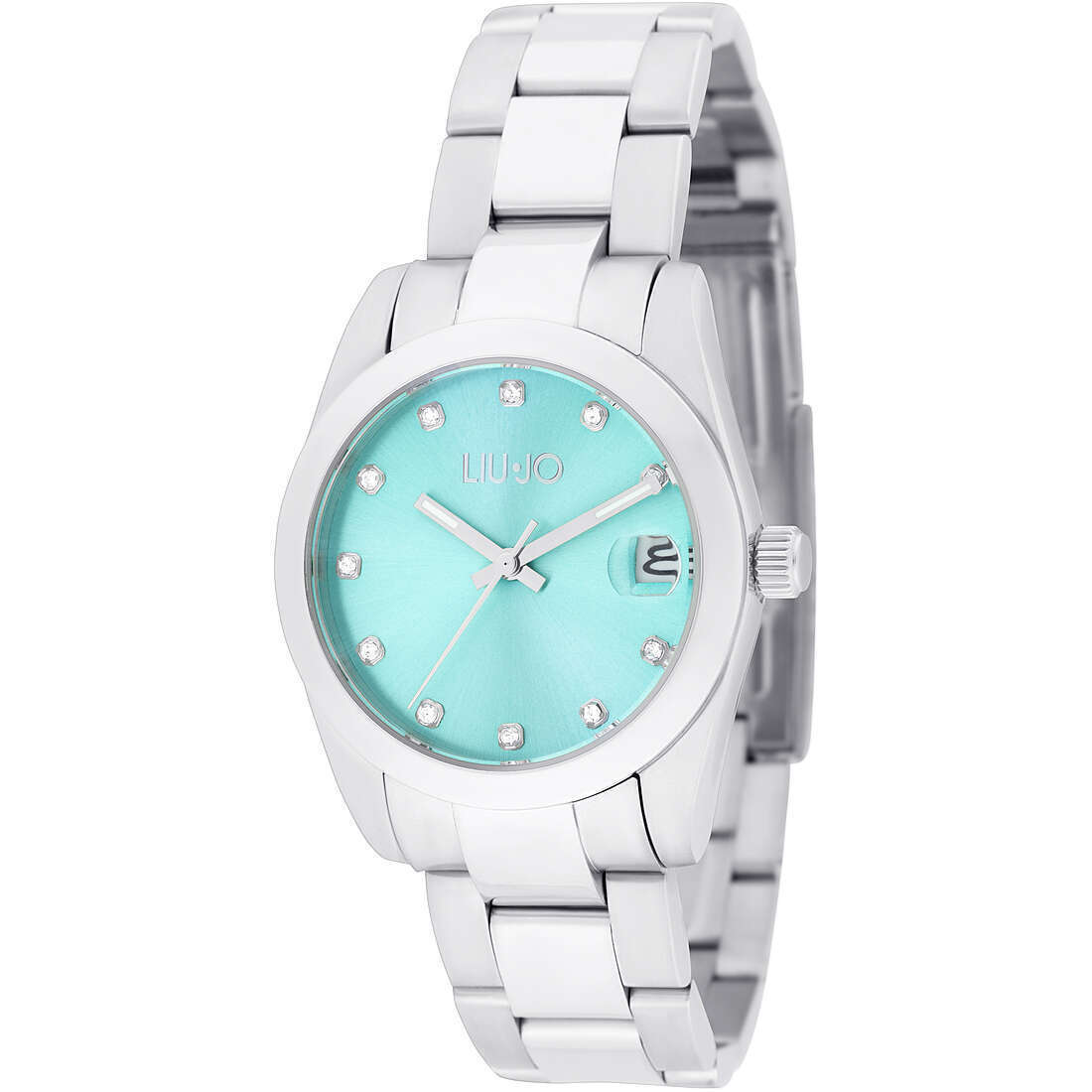 Orologio Donna LIU JO Luxury JUNIPER TLJ2333 Bracciale Acciaio Turchese