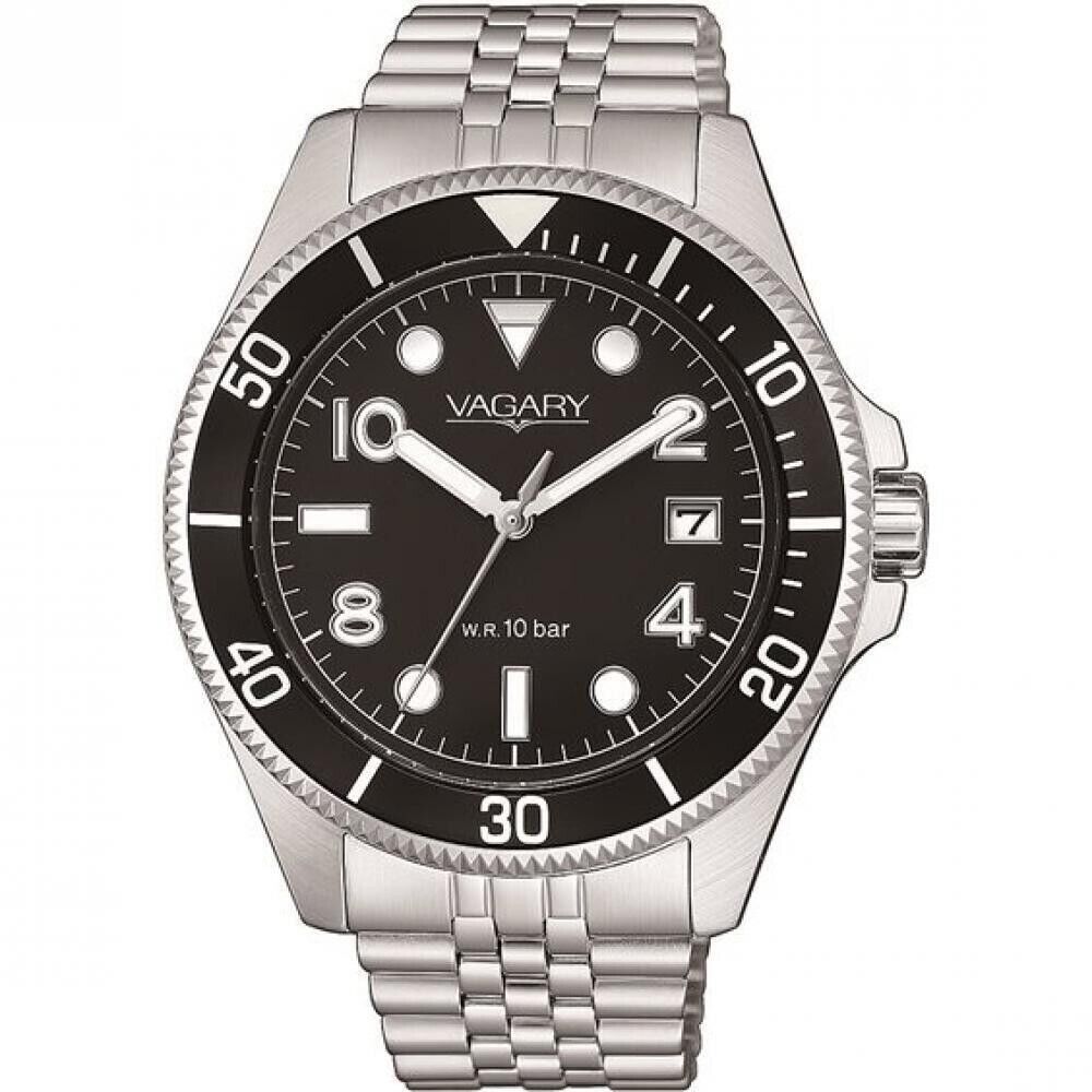 Orologio Vagary Uomo - Aqua39 Solo Tempo 41mm Nero