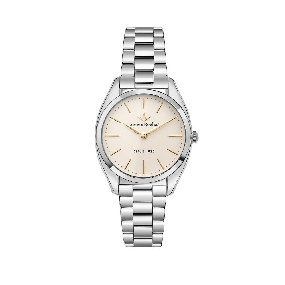 Orologio LUCIEN ROCHAT donna Mademoiselle acciaio / beige R0453120506