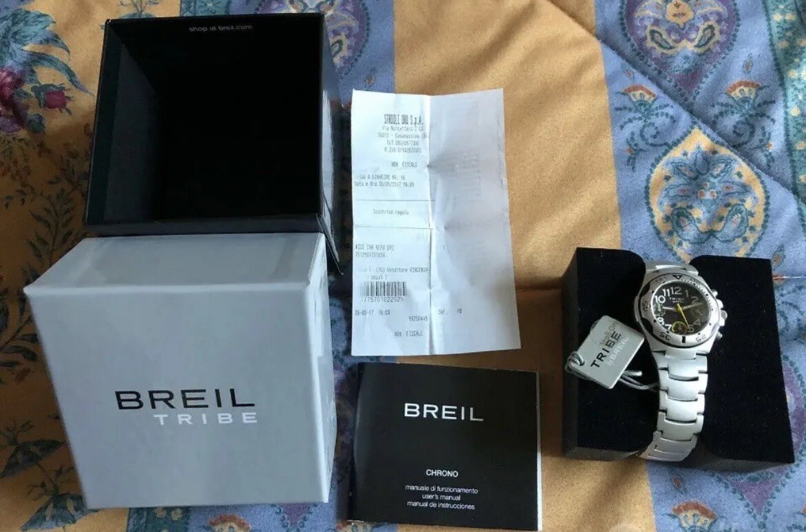 Orologio Breil Tribe Uomo EW0183 Al quarzo Analogico Cronografo Alluminio