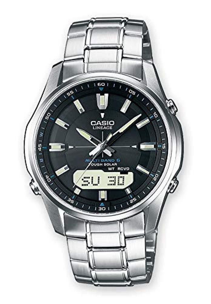 Casio WAVE CEPTOR Orologio con Ricezione Segnale Radio e Funzione Solare, Vetro