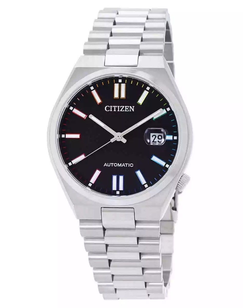 Citizen Tsuyosa Quadrante Nero Automatico NJ0151-53E Orologio da Uomo 50M