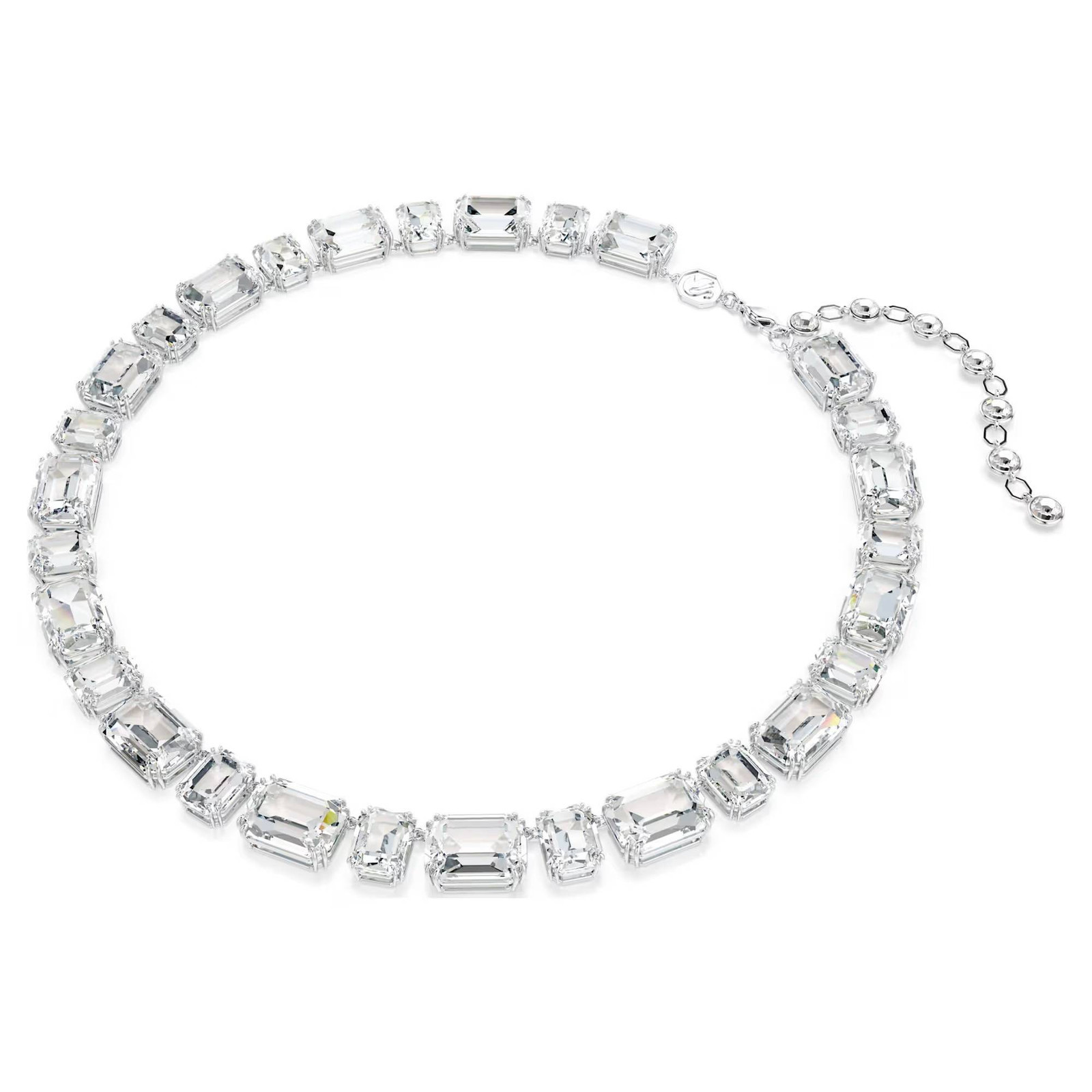 Collana Swarovski Millennia 5705757 necklace Girocollo Tennis Rodio Bianca