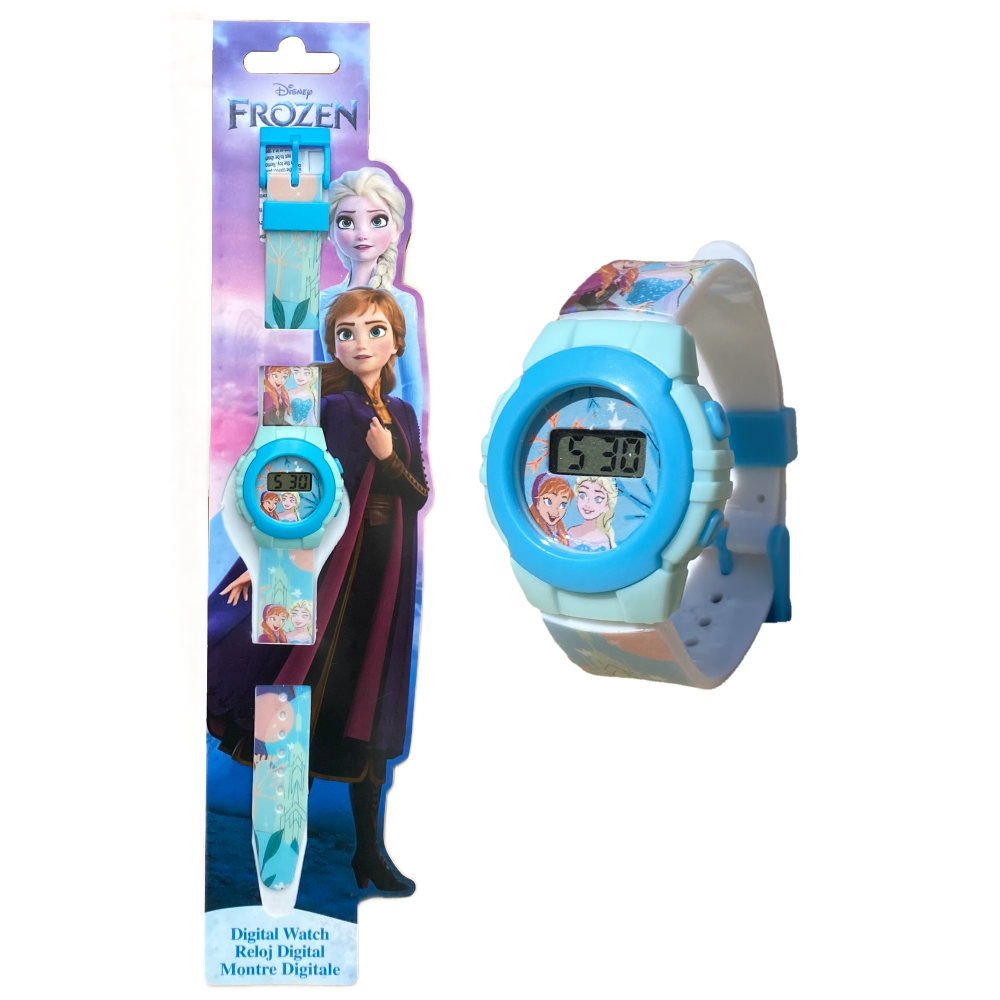 OROLOGIO DA POLSO DIGITALE FROZEN II DISNEY CONFEZIONE SAGOMATA - FZN4914