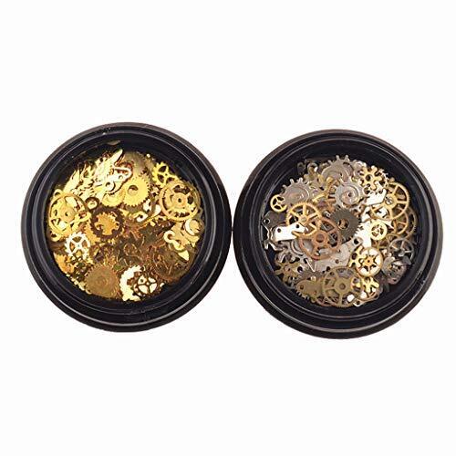 Buwei 2 Box Mini Ingranaggi Steampunk Misti Ingranaggio Orologio Fascino (R1s)