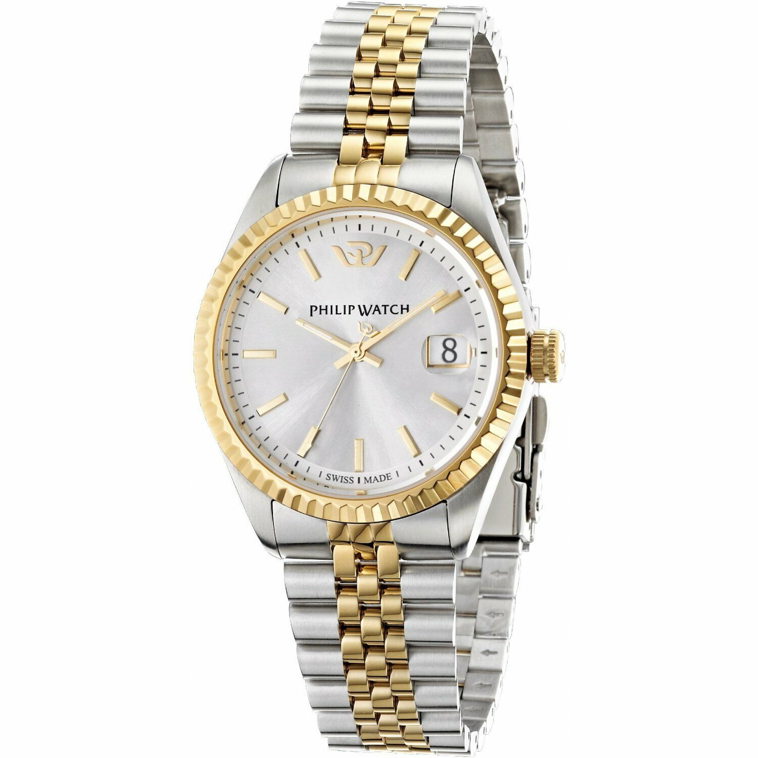Orologio Philip Watch caribe r8253107012 uomo watch bicolore oro dorato swiss 39