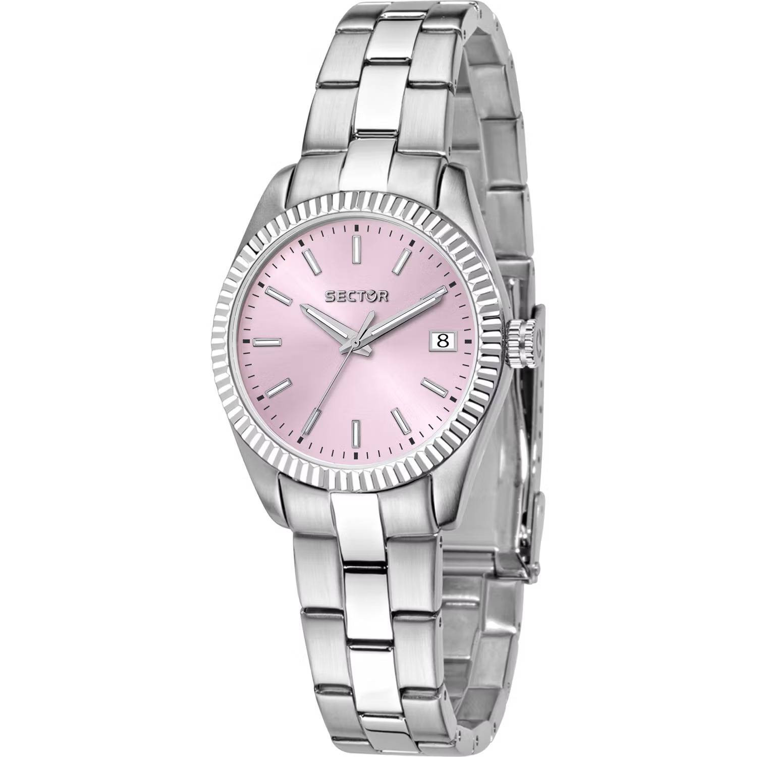 Orologio Sector 240 r3253240510 Watch Acciaio Donna Rosa 32mm Nuovo