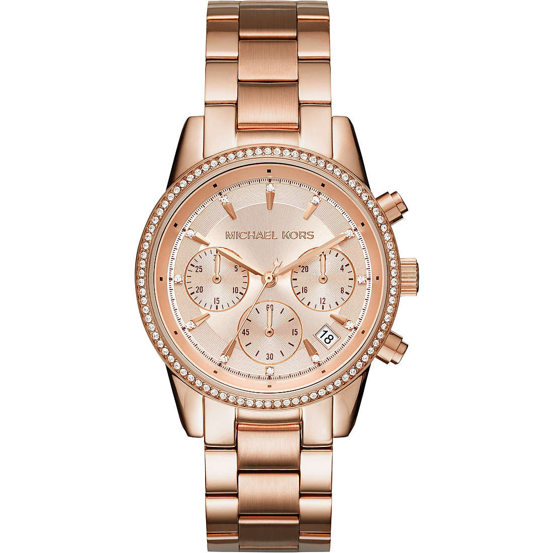 Orologio Cronografo Donna Michael Kors Ritz 37 mm Rose Gold MK6357