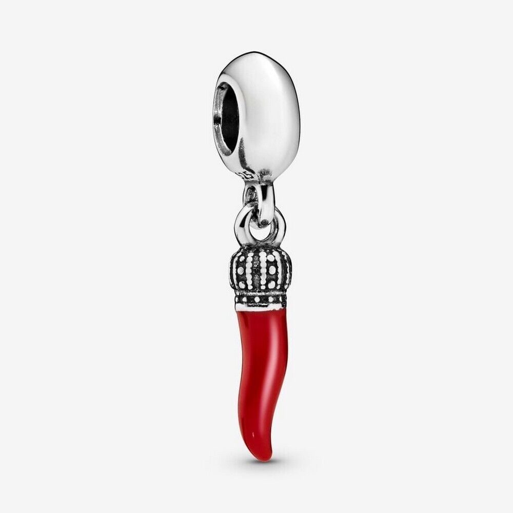 Charm Pendente Cornino Portafortuna donna Pandora 791361EN09 Argento 925 smaltat